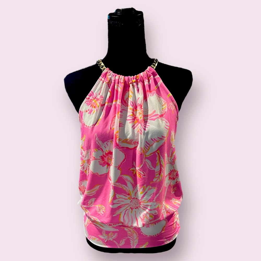 NWT Lilly Pulitzer Bowen Halter in Prosecco Pink